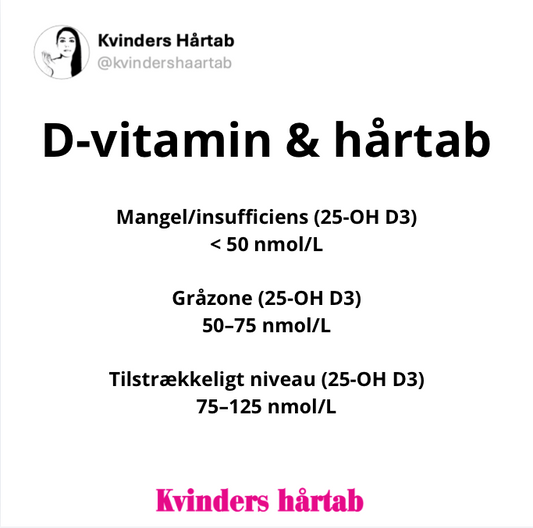 D-vitamin og hårtab
